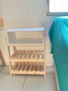 Mesinha de cabeceira Gabriel com 2 prateleiras - loja online