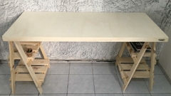 Mesa Cavalete 1.40x60x75 Com 4 Prateleiras - comprar online