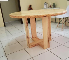 Mesa de Jantar Mirela redonda Para 6 Pessoas