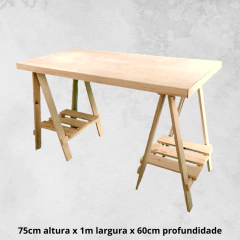 Mesa Cavalete Desmontável Compacta de Estudo na internet