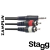 cable de audio mini plug 35mm estereo a 2 rca macho stagg - comprar online