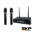 sistema inalambrico 2 microfonos de mano skp uhf300d en internet