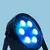 Par Led Nebula 6 para interior que tiene 6 LEDs 12W. RGB AMPRO Tecshow - ZAMPLIN