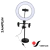 Aro Led Usb 26 Cm Para 3 Celulares Con Pie De Mesa