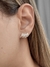 Brinco Ear Cuff Coroa Cravejada de Prata 925