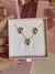 Conjunto Oval Delicado Banhado a Ouro18k