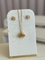 Conjunto Flor Banhado a Ouro 18k