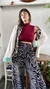 Blusa Cropped Gola Alta Marsala - Tropicália