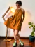 Vestido Alcinha Curto Viscolinho Ocre na internet