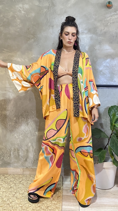 Calça Pantalona Viscose Ingá