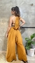 Macacão Oversized Longo Ocre Viscolinho - loja online