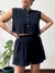 Blusa Cropped Regata Preto