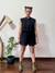 Blusa Cropped Regata Preto - Tropicália