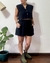 Blusa Cropped Regata Preto