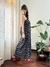 Vestido Midi / Macacão Saruel Poá P&B