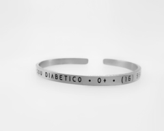 Bracelete de Titânio 4mm Personalizado