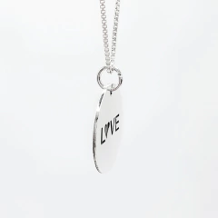 Pingente de Prata Feminino Medalha Grande Fina