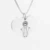 Colar de Prata Feminino Coração