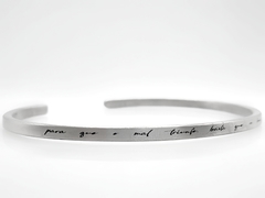 Bracelete de Titânio 3mm Personalizado