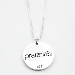 Pingente de Prata Feminino Medalha Grande Grossa