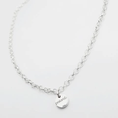 Pulseira de Prata Medalhinha Fixa Elo Português