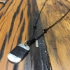 Gargantilha de Couro com Pingente de Prata Placa Militar Kids