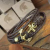 Pulseira Couro Âncora