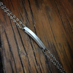 Pulseira Placa Grossa Corrente - comprar online
