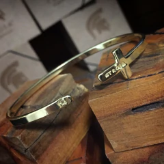 Bracelete de Prata Cruz