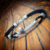 Pulseira Couro Cruz Grossa