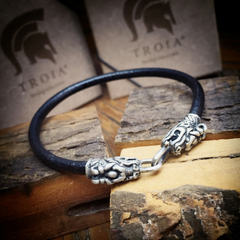 Pulseira Couro Dragão