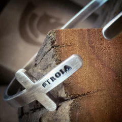 Bracelete de Prata Cruz