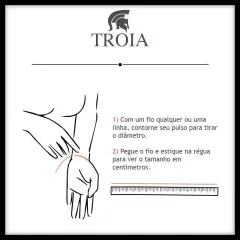 Pulseira Couro Redondo com Argolas Kids - loja online