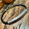 Pulseira Couro Placa de São Bento