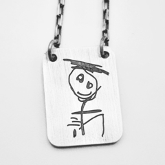 Escapulário personalizado em prata 