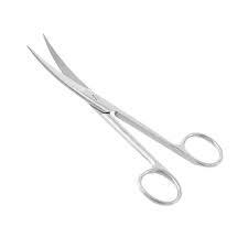 TESOURA CIRÚRGICA FINA / FINA CURVA 10,5CM