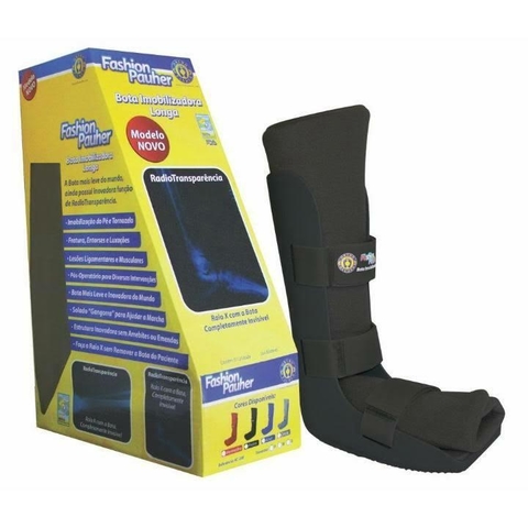 BOTA IMOBILIZADORA LONGA FASHION PRETA - ORTHO PAUHER