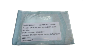 PROTETOR DE QUEIMADURA 1,20X0,90 - ORTOCENTER