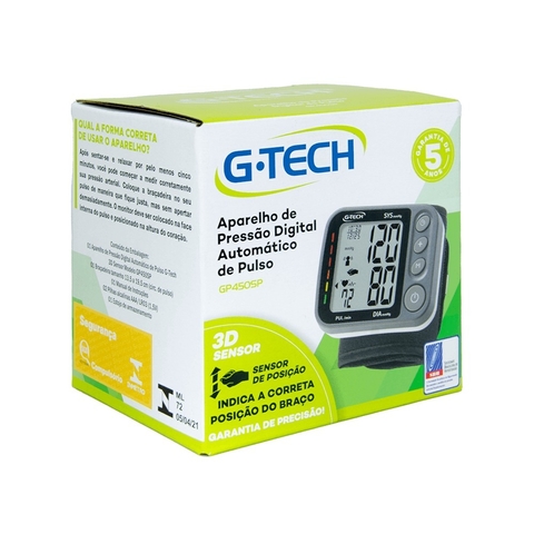 APARELHO DE PRESSÃO DIGITAL DE PULSO 3D SE - G-TECH