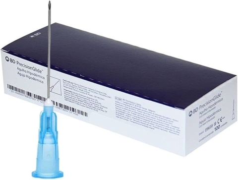 Agulha Hipodérmica 0,6X25mm Caixa com 100 Unidades - BD