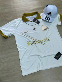KIT SANTOS POLO BRANCA RACIONAIS + BONÉ ADIDAS BRANCO na internet