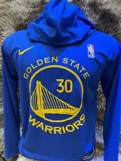 BLUSA MANGA LONGA - GOLDEN STATE AZUL - Dk Store