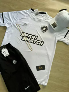 KIT CAMISA BOTAFOGO BRANCA+BONÉ NUKE BRANCO+BERMUDA NIKE PRETA - comprar online