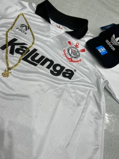 Kit -Camisa Corinthians Gola Preta +Corrente +Boné Adidas Preto na internet