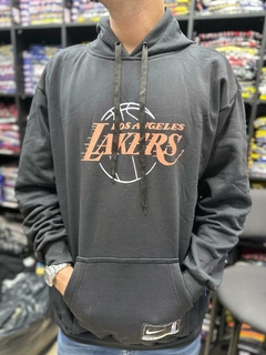 BLUSA MOLETOM- LAKERS AZUL CINZA