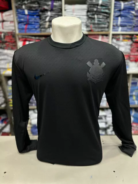 CAMISA - CORINTHIANS MANGA LONGA ALL BLACK 24