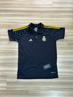 POLO REAL MADRI PRETA COM DOURADA NOVA