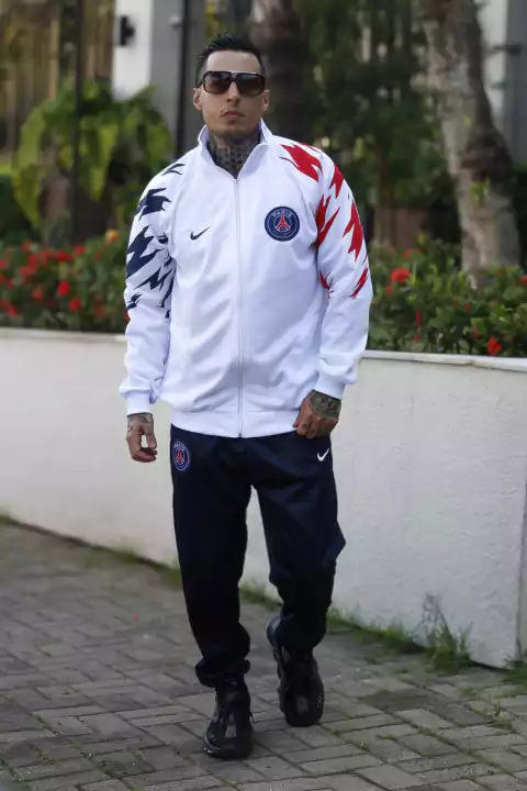 CONJUNTO PSG BRANCO / AZUL NOVO