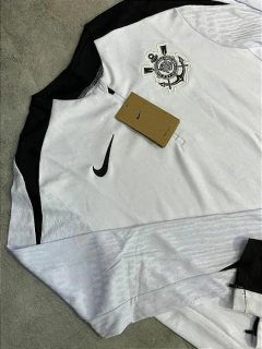 CONJUNTO DE TREINO CORINTHIANS MODELO JOGADOR BRANCO - Dk Store