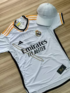 KIT - CAMISA NOVA REAL MADRI VINNI JUNIOR + BONÉ AOKLEY BRANCO - comprar online